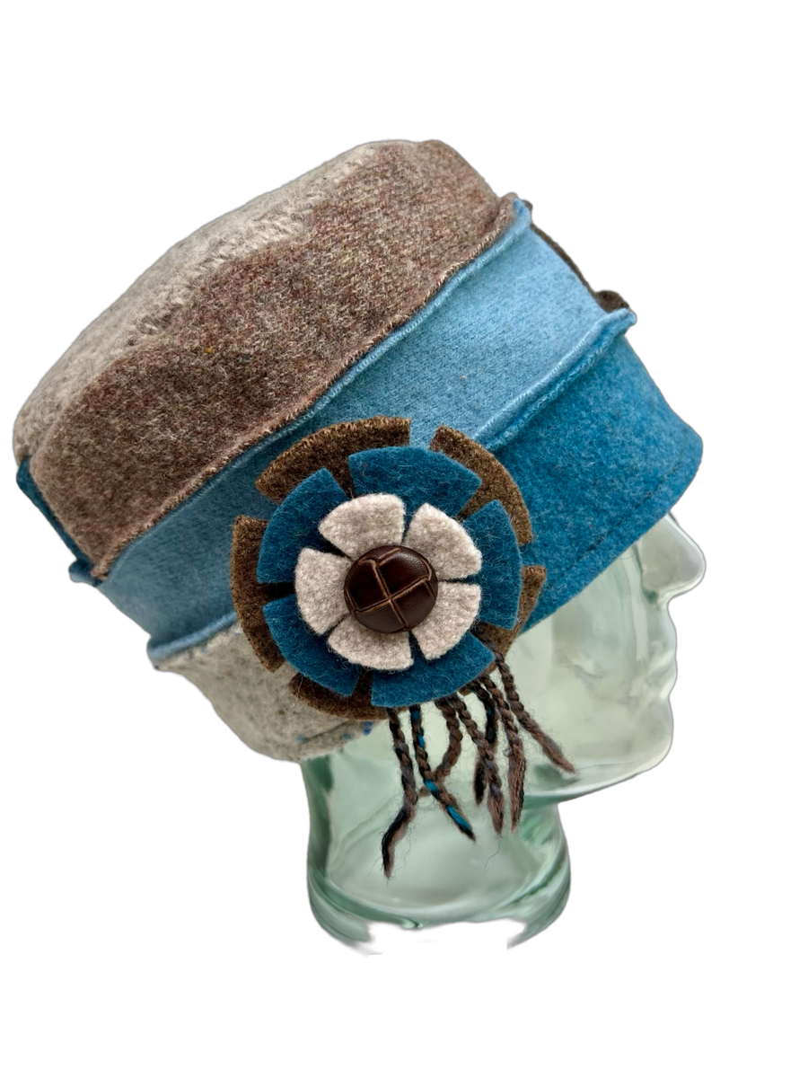 One of a kind Cloche Hat 118