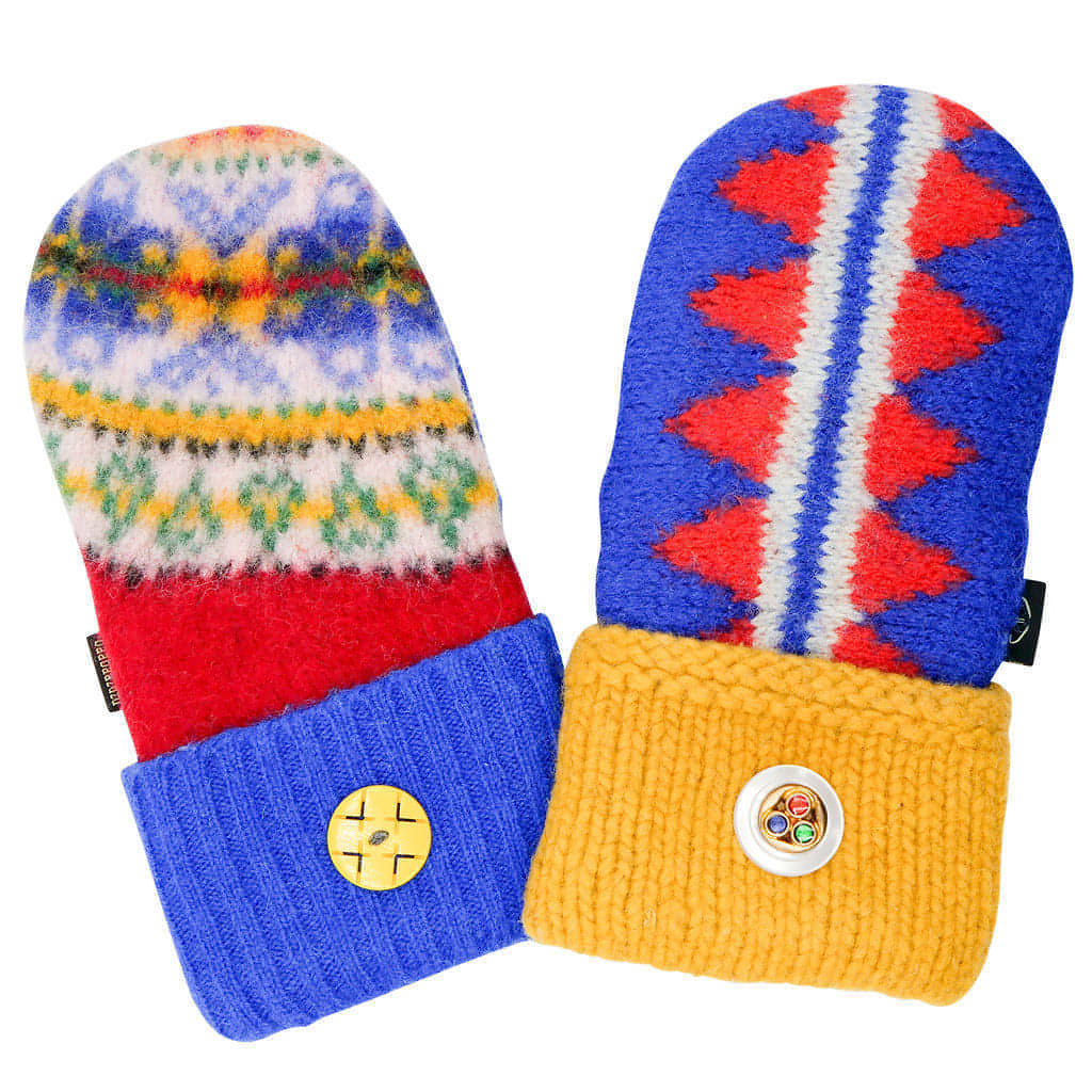 Sweater Mittens with Buckskin Palms