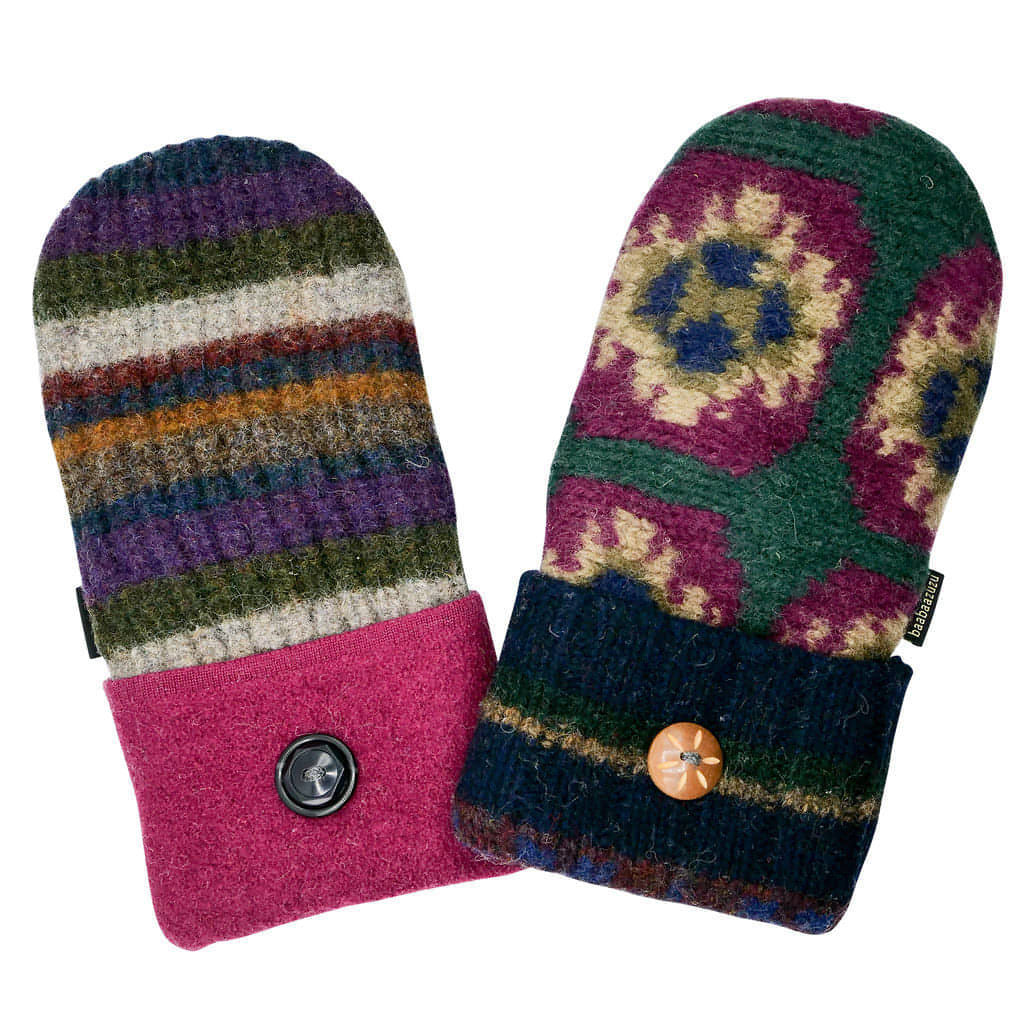 Sweater Mittens with Buckskin Palms