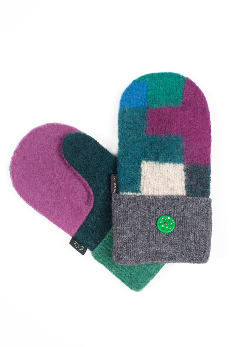 jewel toned sweater mittens for sale